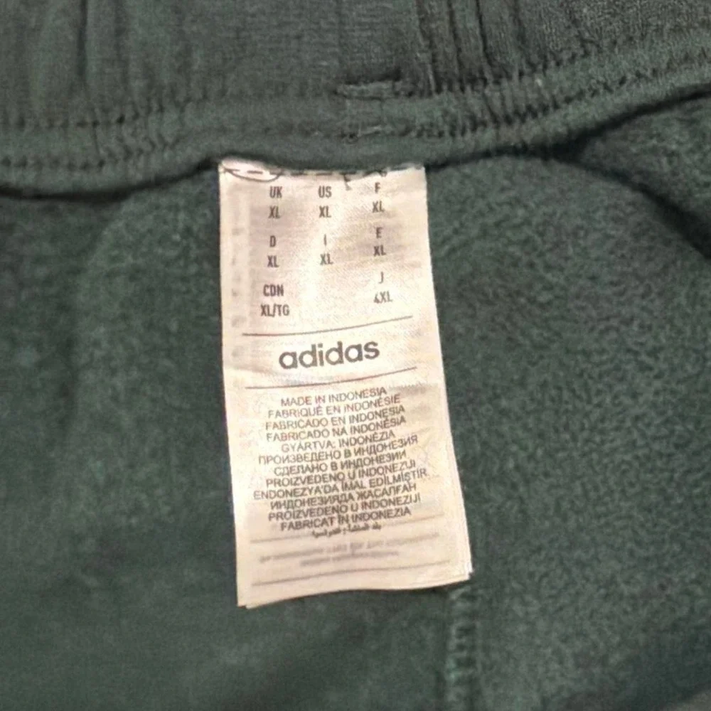 Adidas Zip Leg Track Pants | Dark Green | XL